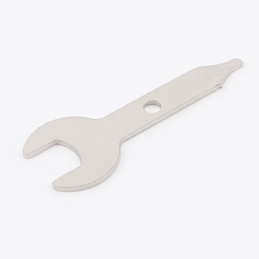 Electric Angle Grinder 9.5mm Open Wide Silver Tone Metal Spanner Wrench