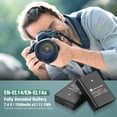 thumbnail image 2 of Batería y cargador USB dual para Nikon D3100 D3200 D3300 D3400 D3500 D5100 D5200 D5300 D5500 D5600 DF Coolpix P7000 P7100 P7700 P7800, 2 of 7