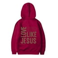 thumbnail image 6 of WOYY Hoodies for Girls Jesus Letter Print Casual Pullover Hooded Sweatshirt, Sizes 11-12, 6 of 7