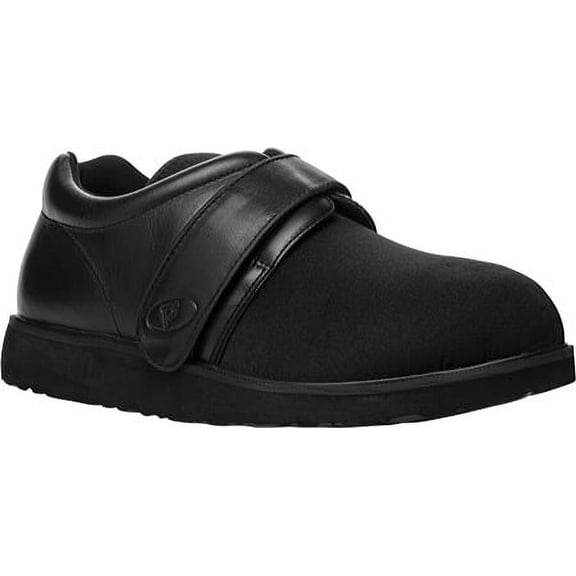 Men's Propet PedWalker 3 Black Smooth Leather/Nylon 11 3E