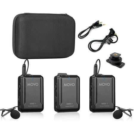 UPC: 0817711021701 | Movo WMX-1-DUO Wmx-1 Dual 2.4ghz Wireless Lavalier Microphone System