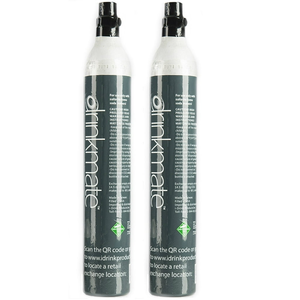 Drinkmate 60L CO2 Refill Cylinders for Soda Makers (2 pack) Walmart