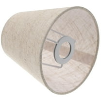 Hytrove Small Fabric Lamp Shades Grey Linen Color Cylindrical Table Lamp Bedroom Light Diffusion 1Pcs 5.5x5.1in