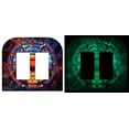 thumbnail image 2 of Off The Wall Plates - Cancer Zodiac Glow in the Dark Decorative Acrylic Cover Double Paddle Rocker Wallplate, 2 of 5