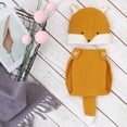 thumbnail image 2 of Utlike Boys Outfits Newborn Baby Photo Outfit Pants Hat Knitted Jumpsuit Romper Clothing For Infant Photography Size 18 Months-24 Months Yellow, 2 of 6