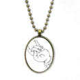 thumbnail image 1 of Culture Main Simple Illustration Modèle Collier Chaîne Vintage Perle Pendentif Bijoux Collection, 1 of 3