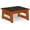 Brown, variant on One Step Stool with Non-Slip Rubber Stepping Feet, Heavy Duty Wooden Step Stools, 450 LB Portable Bed Steps for High Beds for Bathroom, Bedroom, Kitchen & Bedside Support