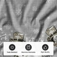 thumbnail image 7 of Let It Snow Snowflake Snowman Christmas Tree Skirt , Winter Holiday Tree Mat Decoration, 7 of 7