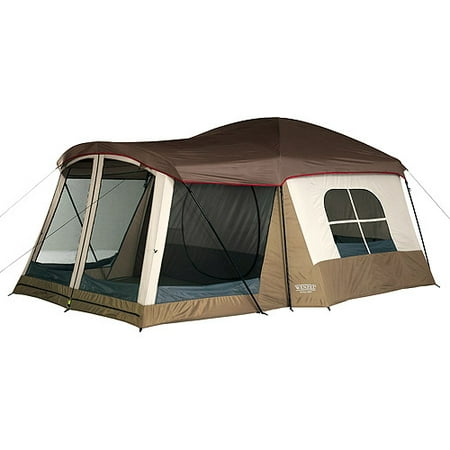 Wenzel 16'x11' Klondike 8 Person 3 Season Screen Room Camping Tent, Blue 36424