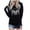 Black, variant on Gunia Womens Halloween Sweatshirts Ladies Casual Skeleton Graphic Hooded Long Sleeve Pullover Hoodie For Women Fall Fashion Clothes Tops Black S-2Xl