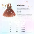 thumbnail image 4 of vastwit Toddler Baby Reindeer Costume Romper Dress Girl Christmas Elk Giraffe Dress with Deer Hair Brown L, 4 of 4