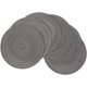 thumbnail image 1 of Decoración de mesa moderna y elegante, manteles individuales redondos tejidos con borde trenzado, juego de 6, mezcla de algodón y polipropileno ecológico, resistente al calor, fácil de cuidar,, 1 of 7