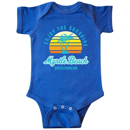 

Inktastic Summer Enjoy the Sunshine Myrtle Beach South Carolina Blue Gift Baby Boy or Baby Girl Bodysuit