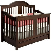 Baby Mod Grace 4-in-1 Convertible Crib with Storage Espresso