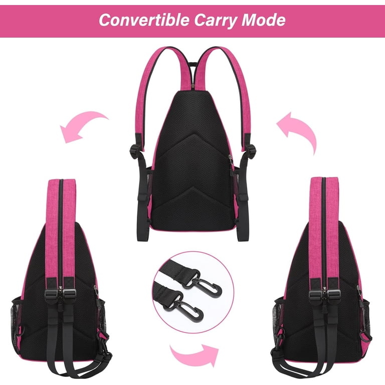 MOSISO Sling Backpack Travel Hiking Daypack, Crossbody  display picture 3
