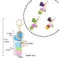 thumbnail image 4 of LLavero de aleación para mujer, reemplazo Adorable portátil, bolso decorativo para teléfono, ropa, llavero, adorno colgante con decoración de Ropa, zapatos y accesorios Miscelánea Rosa Púrpura Qarigey AP014108-02, 4 of 6