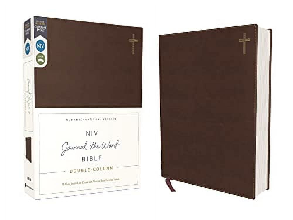 Zondervan NIV Journal the Word Bible, Double Column, Brown, 6.5in x 9.25in, 1088 Pages