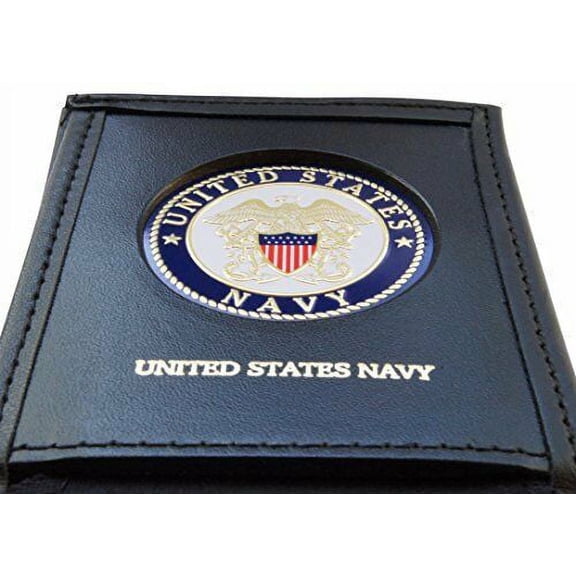 Navy Wallets - Officially Licensed United States Military, Genuine Leather Wallet for Men