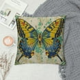 thumbnail image 2 of Nawypu Vintage Butterfly Throw Pillow Covers Modern Butterflies Pattern Decorative Square Flower Print Cushion Pillowcases for Couch Sofa Home Living Room Car Decor, 2 of 5
