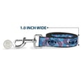 thumbnail image 5 of Disney Pet Leash, Dog Leash, Lilo and Stitch Stitch Flip Expressions Close Up Blues Pinks, 4 Feet Long 1.0 Inch Wide, 5 of 6