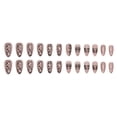 thumbnail image 3 of Fofosbeauty 24pcs Press on False Nails Tips, Almond Fake Acrylic Nails, Leopard Champagne, 3 of 10