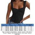 thumbnail image 2 of Chaleco sin mangas de verano Casual plisado Sling Crop Tops Ropa femenina (Negro XS) FLhrweasw Para estrenar, 2 of 9