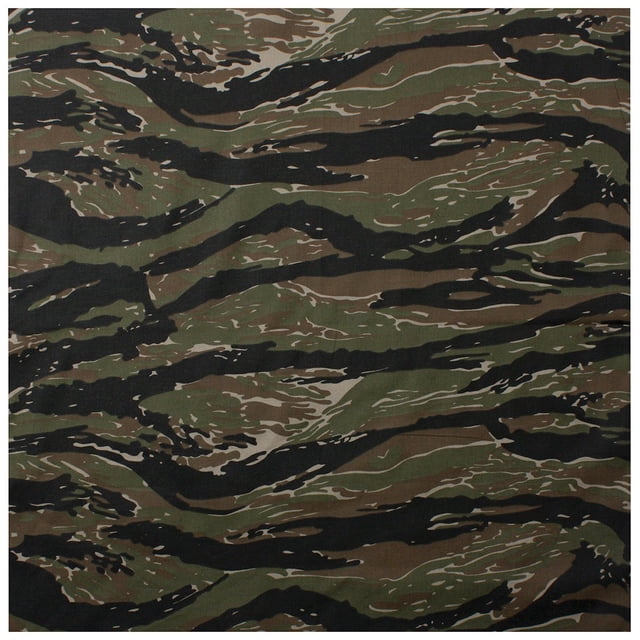 Rothco Large Camo Bandana 27" x 27" - Tiger Stripe Camo