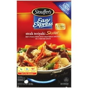 Stouffer's Skillets: Beef Steak Strips w/Vegetables & Rice Steak Teriyaki, 23.5 Oz