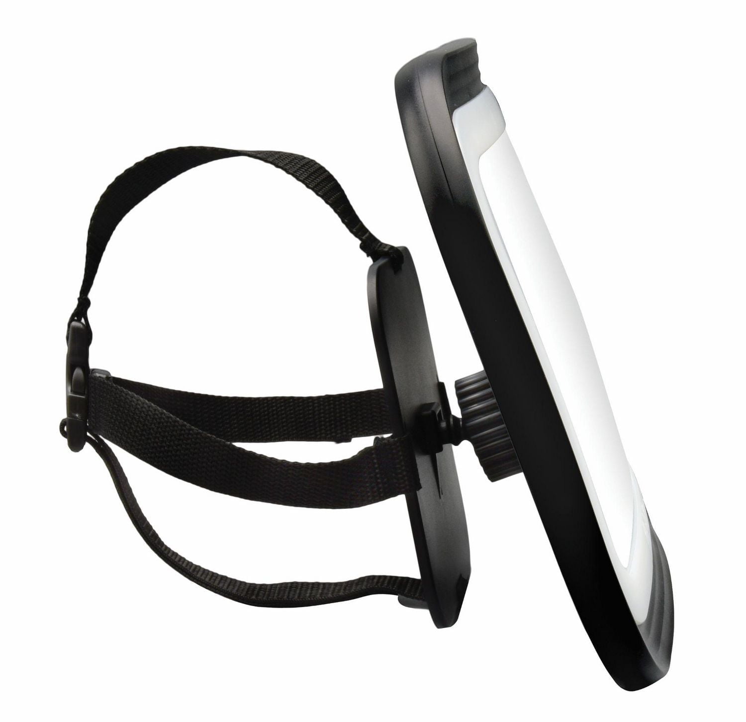 GoldBug Glow Rear-Facing Baby Car Seat Mirror, Adjustable LEDs & Remote Control, Black, Goldbug Glow Mirror