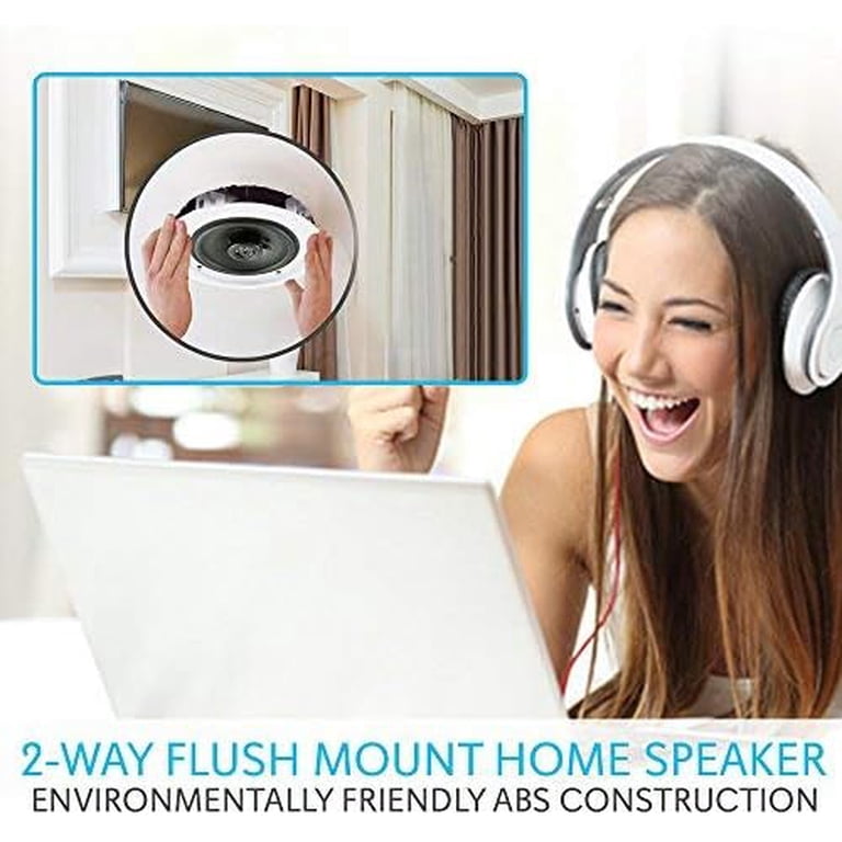 Pyle 8-In. Bluetooth In-Ceiling Speaker Pair photo 2