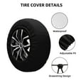 thumbnail image 4 of Easygdp Boho Owl Wheel Sun Guard, Spare Tire Cover,Universal Trailer Suv Truck Camper Travel,Easy To Install And Remove -17 Inch, 4 of 9