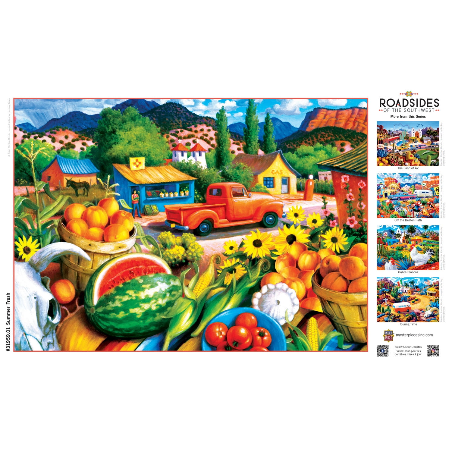 MasterPieces Roadsides 500 Piece Jigsaw Puzzle for Adults - Summer Fresh Theme 21"x15"