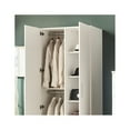 thumbnail image 3 of Klair Living Viviane Wood Closet with Hanging Bars and 5 Shelves in White, 3 of 4