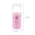 thumbnail image 2 of Humidificador humectante facial recargable por USB, mini atomizador portátil para el cuidado de la piel facial, color rosa Jumpingount HA8935-02B, 2 of 6
