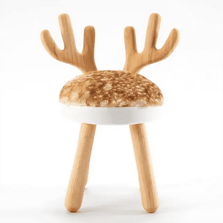 Sturdy solid wood children's chair - comfortable children's footrest for playing, studying and eating | For toddlers, boys and girls