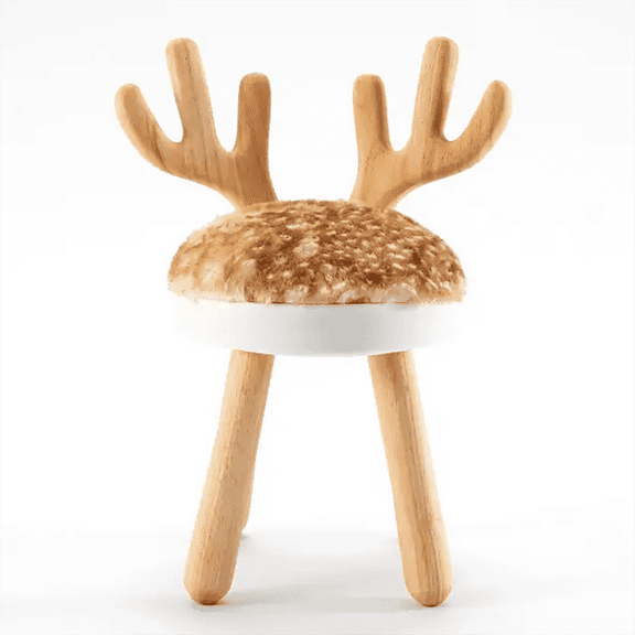 Sturdy solid wood children's chair - comfortable children's footrest for playing, studying and eating | For toddlers, boys and girls