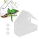 thumbnail image 2 of Casa de comedero para pájaros, comedero para pájaros con ventana y comedero acrílico para pájaros, bandeja de alimentación acrílica para pájaros, valor inmejorable Jadeshay A, 2 of 8
