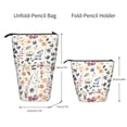 thumbnail image 2 of Picia Watercolor Floral Print Telescopic Pencil Case, Telescopic Pen Holder Telescopic Pencil Pouch Bag Stationery Pencil Case Box Storage Organizer Makeup Bag, 2 of 6