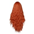 thumbnail image 2 of YMUQEIGH Clearance 65cm High Temperature Silk Wig Orange Wig Rose Mesh Curly Hair, 2 of 7