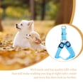 thumbnail image 2 of Methold Arnés LED brillante para perros ajustable para mascotas, cinturón de tracción para el pecho y la espalda, Collar para cachorros, arneses Suministros para perros azul SG Methold JJ14916-04, 2 of 6