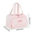 thumbnail image 3 of DefiDgd Insulated Lunch Bag,Thickened Waterproof Thermal Cooler Tote with Dual Zippers and Hand Handles,Large Capacity Lunch Container for Office Picnic Camping Travel Daily Use(Pink), 3 of 9
