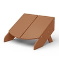 thumbnail image 6 of WestinTrends Riviera Modern HDPE Plastic Folding Patio Adirondack Ottoman, Teak, 6 of 9