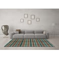 thumbnail image 3 of Ahgly Company Indoor Rectangle Oriental Light Blue Modern Area Rugs, 3' x 5', 3 of 4