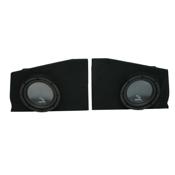 2010-2015 Chevy Camaro Coupe Rear Side Harmony R104 Dual 10" Sub Box Enclosure
