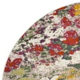 thumbnail image 5 of SAFAVIEH Watercolor Isabella Abstract Colorful Area Rug, Light Green/Rose, 6'7" Round, 5 of 7