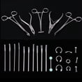 thumbnail image 2 of 1Set 316L Stainless Steel Body Ear Lip Piercing Forceps Pliers Needles Tool Set, 2 of 8