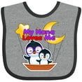 thumbnail image 3 of Inktastic My Nana Loves Me Penguin Boys or Girls Baby Bib, 3 of 4