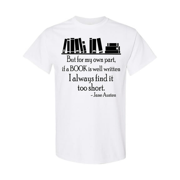 Inktastic Jane Austen Book Quote T-Shirt