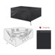 thumbnail image 5 of Cubias Protectoras Impermebles para mesa de Muebles de Patio, Cubierta Rectangular Negra para Lluvia y Sol para Exteriores, 5 of 7