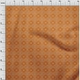 thumbnail image 3 of oneOone Polyester Lycra Orange Fabric Geometric Bandhani Craft Projects Decor Fabric Printed By The Yard 56 Inches Wide, 3 of 4